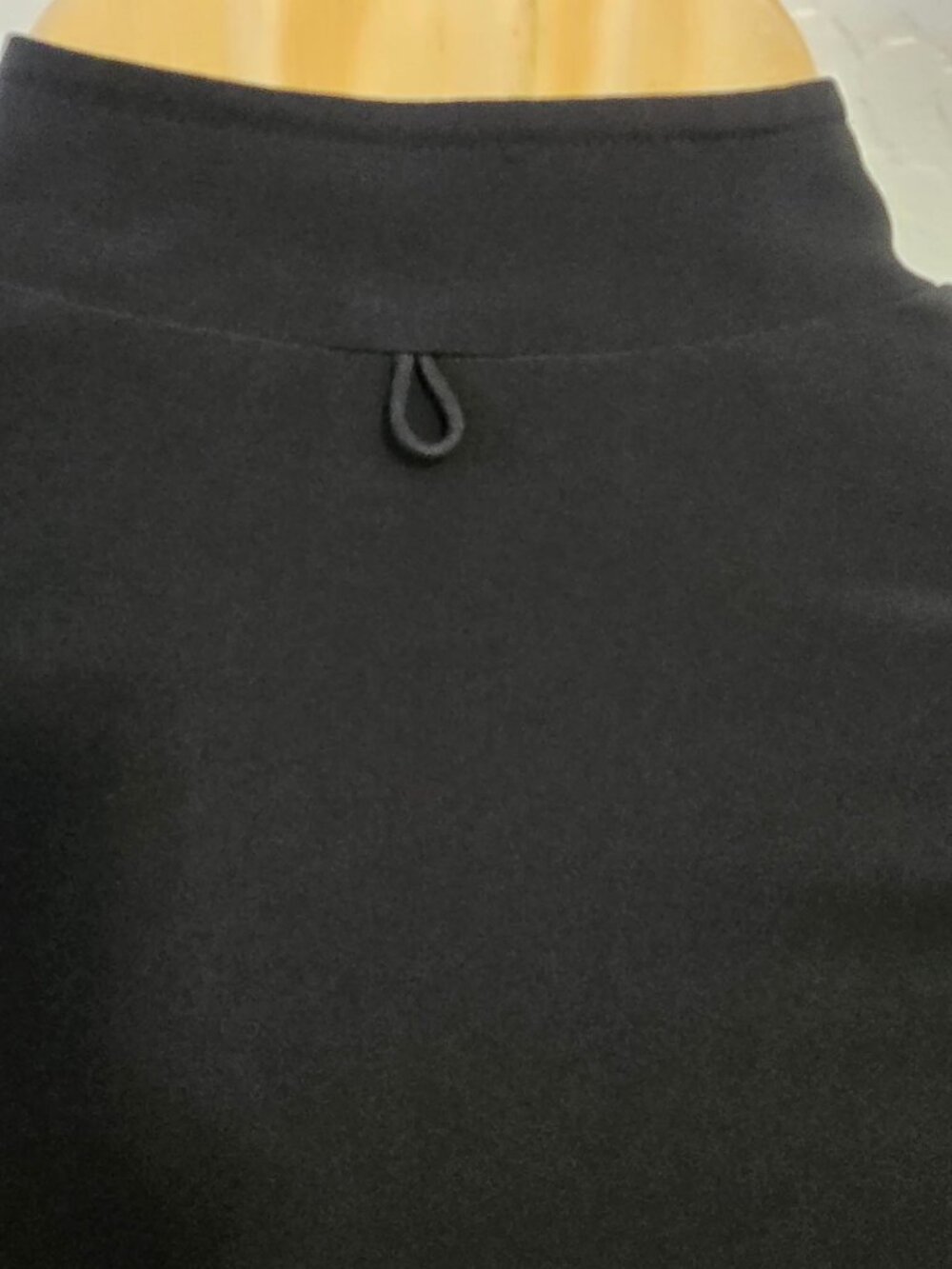 Vintaeg Due Per Due Black Silk Womens Lightweight Jacket Mandarin Collar Size 12 - Picture 5 of 8